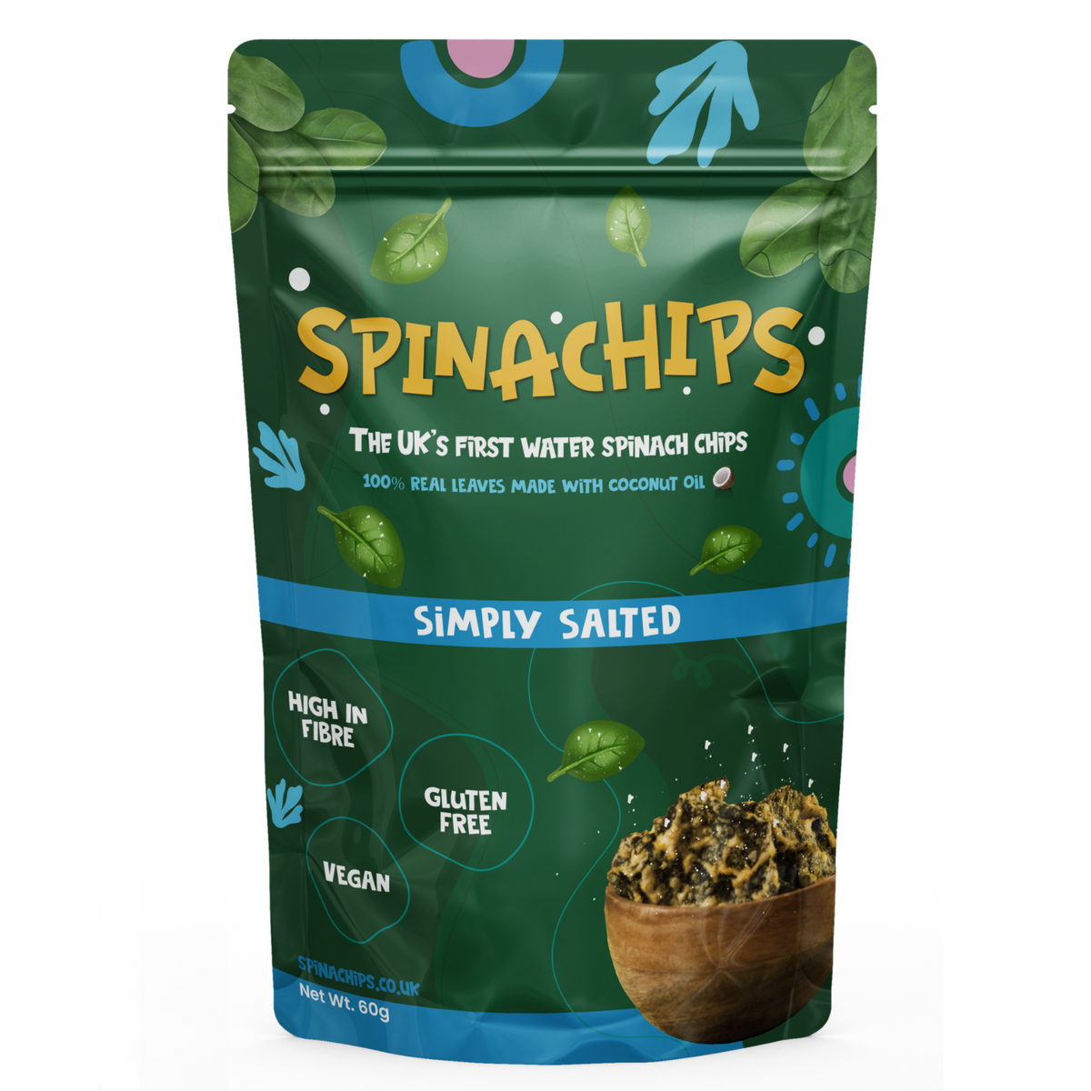 Spinachips Simply salted front